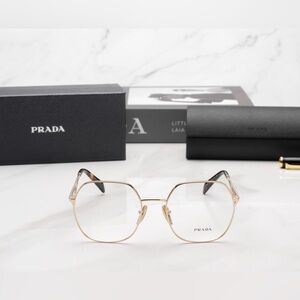 Prada Optical Frame VPR 59Z 151-1O1 (Pale Gold)